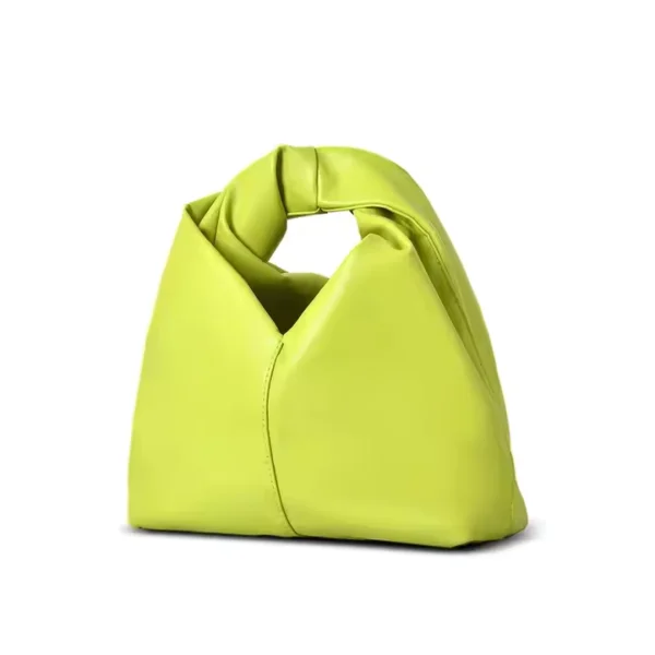 Fashionable Women's Handbag with Pleated Leather Cloud Design