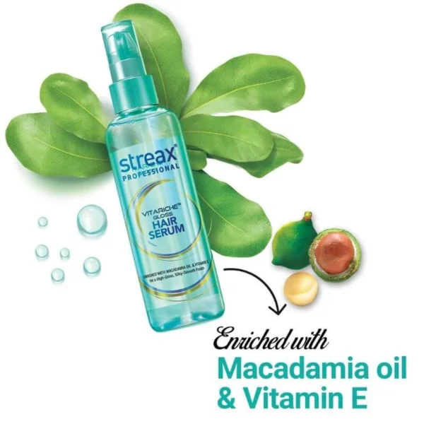 Streax Professional Vitariche Gloss Hair Serum 100ml - Image 3